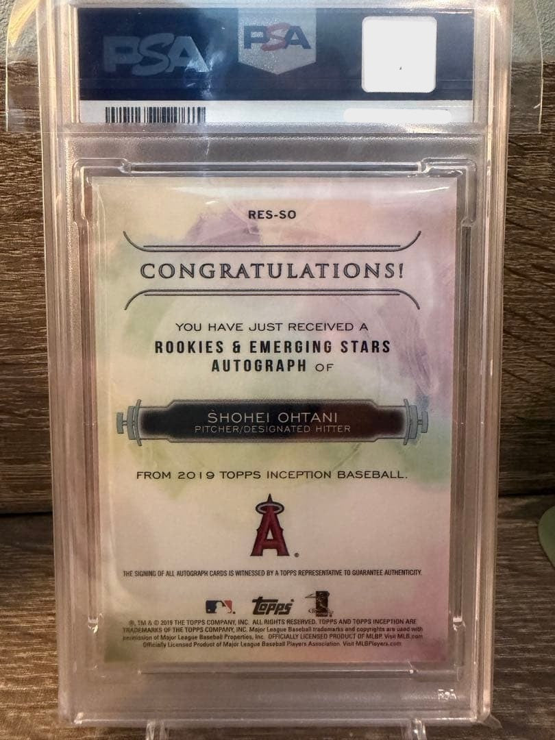 PSA 8 Shohei Ohtani 2019 Topps Inception Rookies Emerging Stars Auto /303