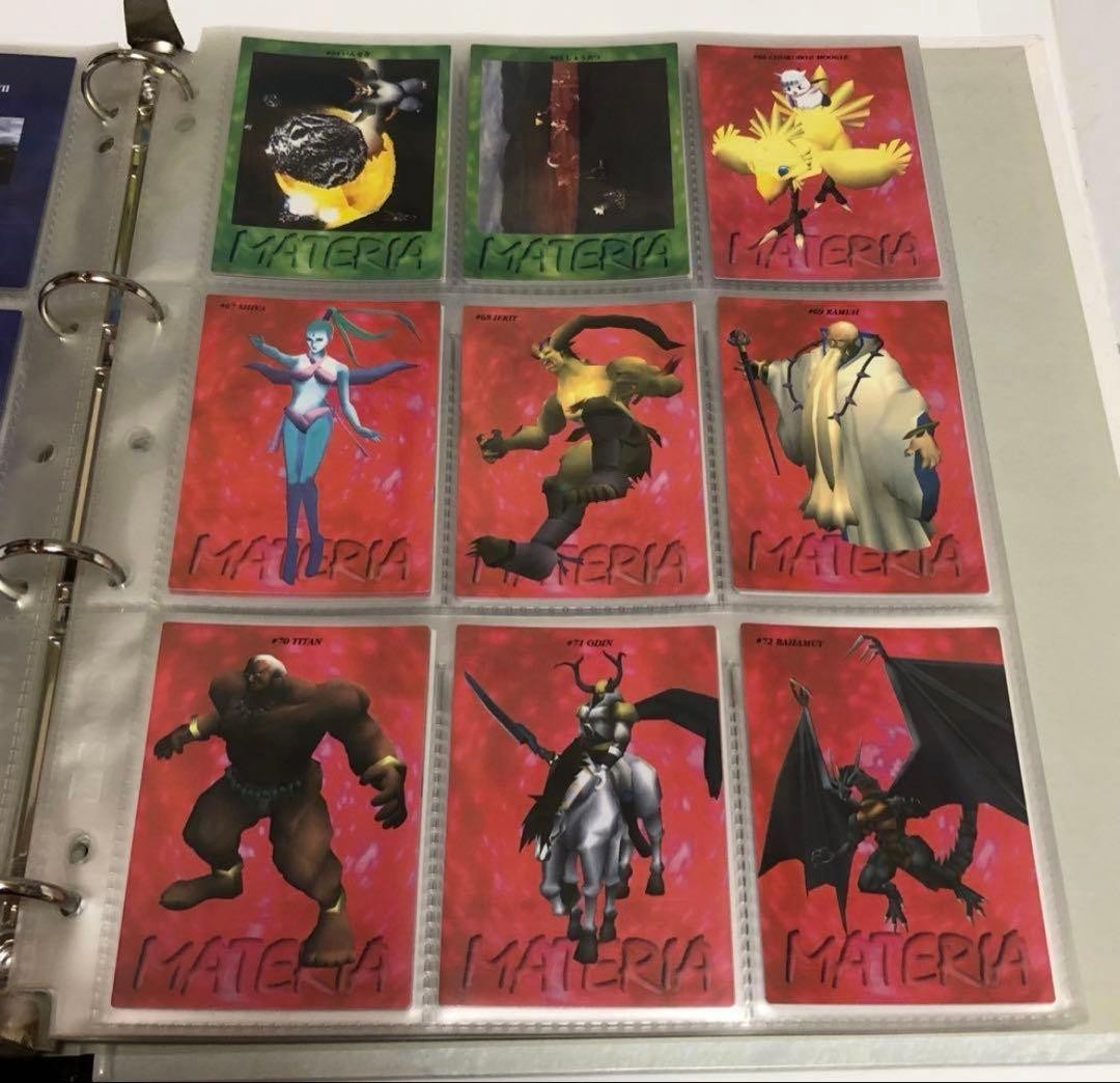 Final Fantasy VII Trading Card Complete 139 Set Carddass Masters Bandai 19977