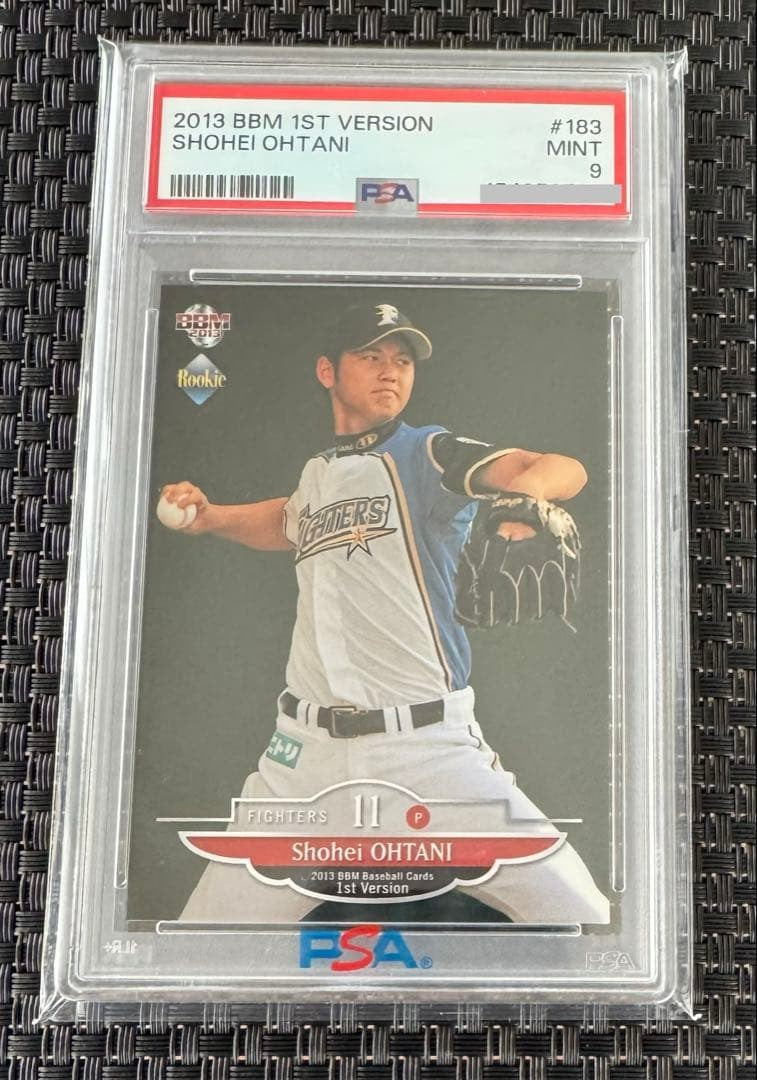 PSA 9 2013 BBM 1st Version Shohei Ohtani Rookie RC Red Wing #1834