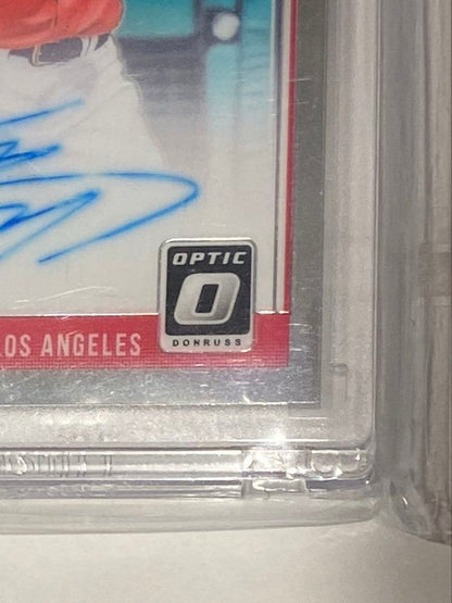 2018 Panini Donruss Optic Shohei Ohtani Rated Rookie Auto RC Autograph Angels3