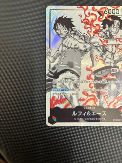 Luffy Ace ST30-001 L-P Parallel Start Deck EX Bonus Pack ONE PIECE Card Japanese5