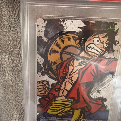 PSA 10 Monkey D. Luffy AR Cardass F01-03 One Piece 2012 Japanese GEM MT3