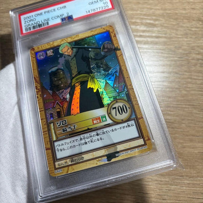 PSA 10 Zoro Ikkitousen Holo C429 2001 One Piece Hyper Battle Carddass JP GEM MT5