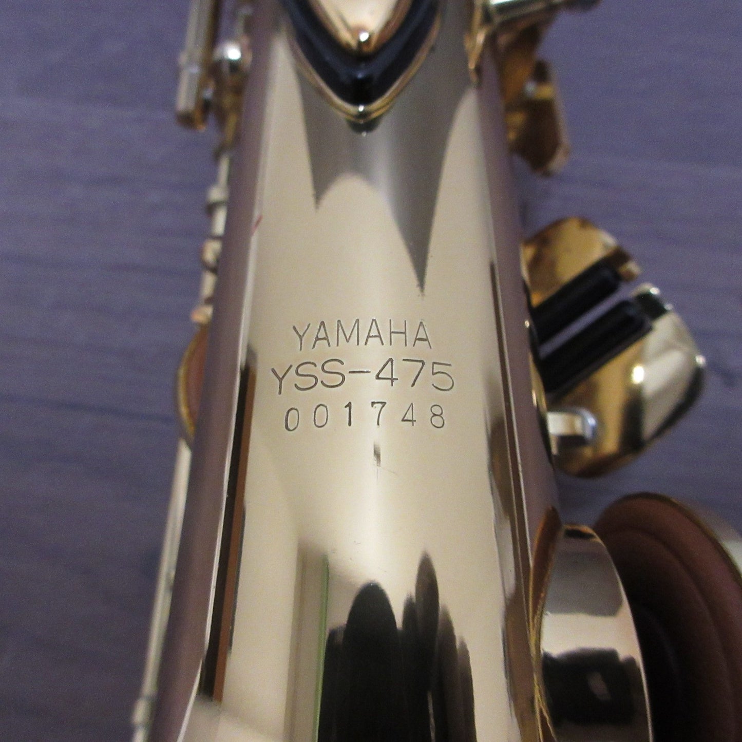 YAMAHA YSS-475 Soprano Saxophone with Hard Case #001748 Excellent USED9
