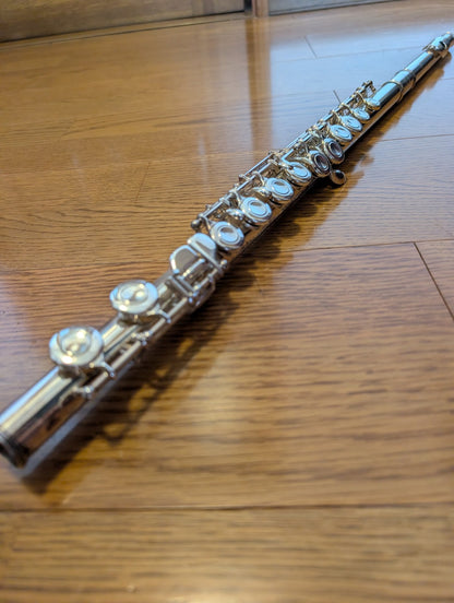 YAMAHA YFL 211-S CONCERT FLUTE Silver Plating with Hard Case USED22