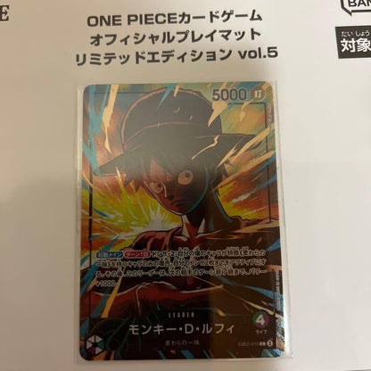 ONE PIECE Card Game Official Playmat Limited Edition vol.5 with Promo Card Luffy3