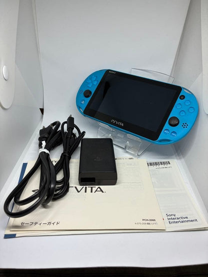 SONY PlayStation PS Vita PCH-2000ZA23 Aqua Blue Wi-Fi model with Box1