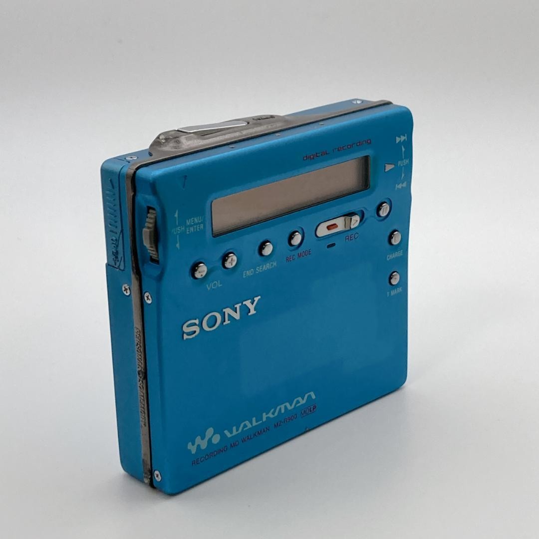 Sony MZR900 MD Walkman Portable MiniDisc Recorder Player Blue USED9