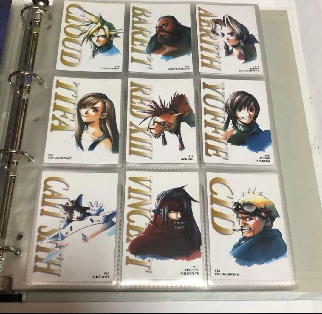 Final Fantasy VII Trading Card Complete 139 Set Carddass Masters Bandai 19972