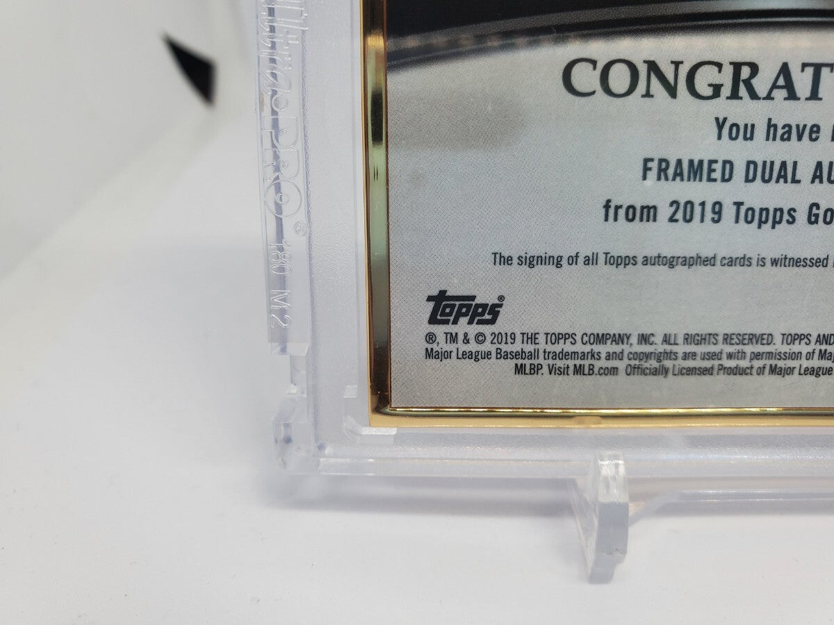 2019 Topps 1/5 Gold Label Dual Auto Shohei Ohtani and Mike Trout Angels Japan9