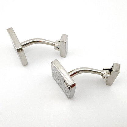 Louis Vuitton M65043 ChampsÉlysées Cufflinks  Silver Excellent Condition USED5