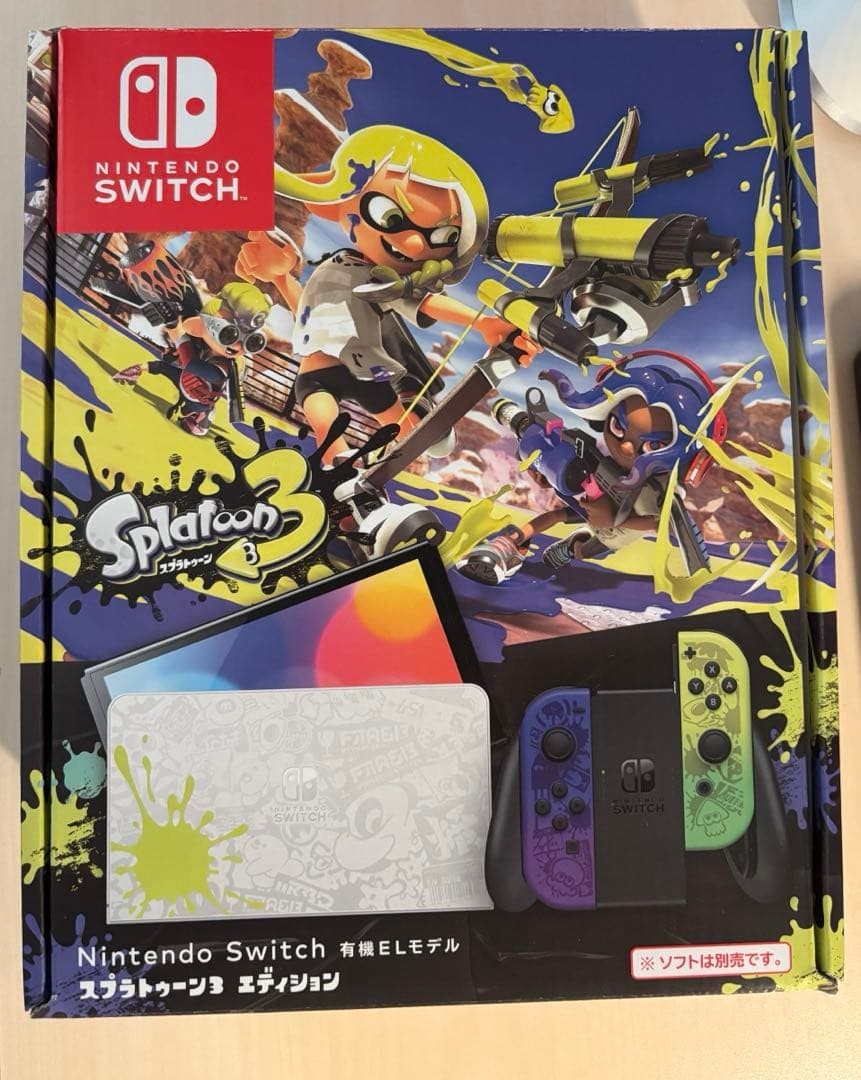 Nintendo Switch OLED Splatoon 3 Special Edition Console USED Tested0