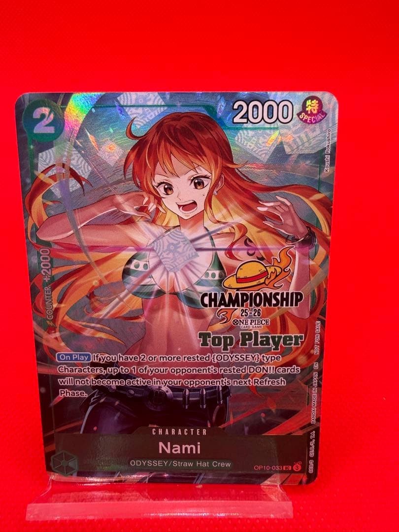 One Piece Card 2025 Nami Championship 25-26 Top Player Promo OP10-033 English3