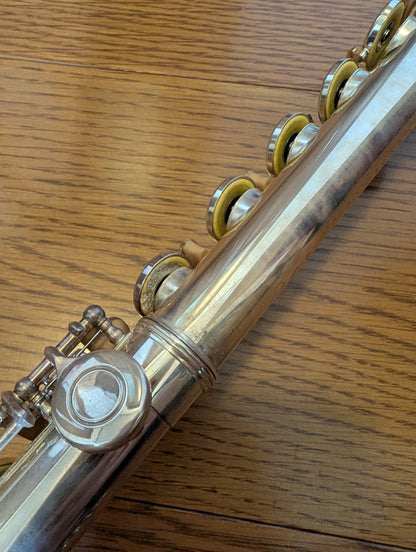 YAMAHA YFL 211-S CONCERT FLUTE Silver Plating with Hard Case USED10