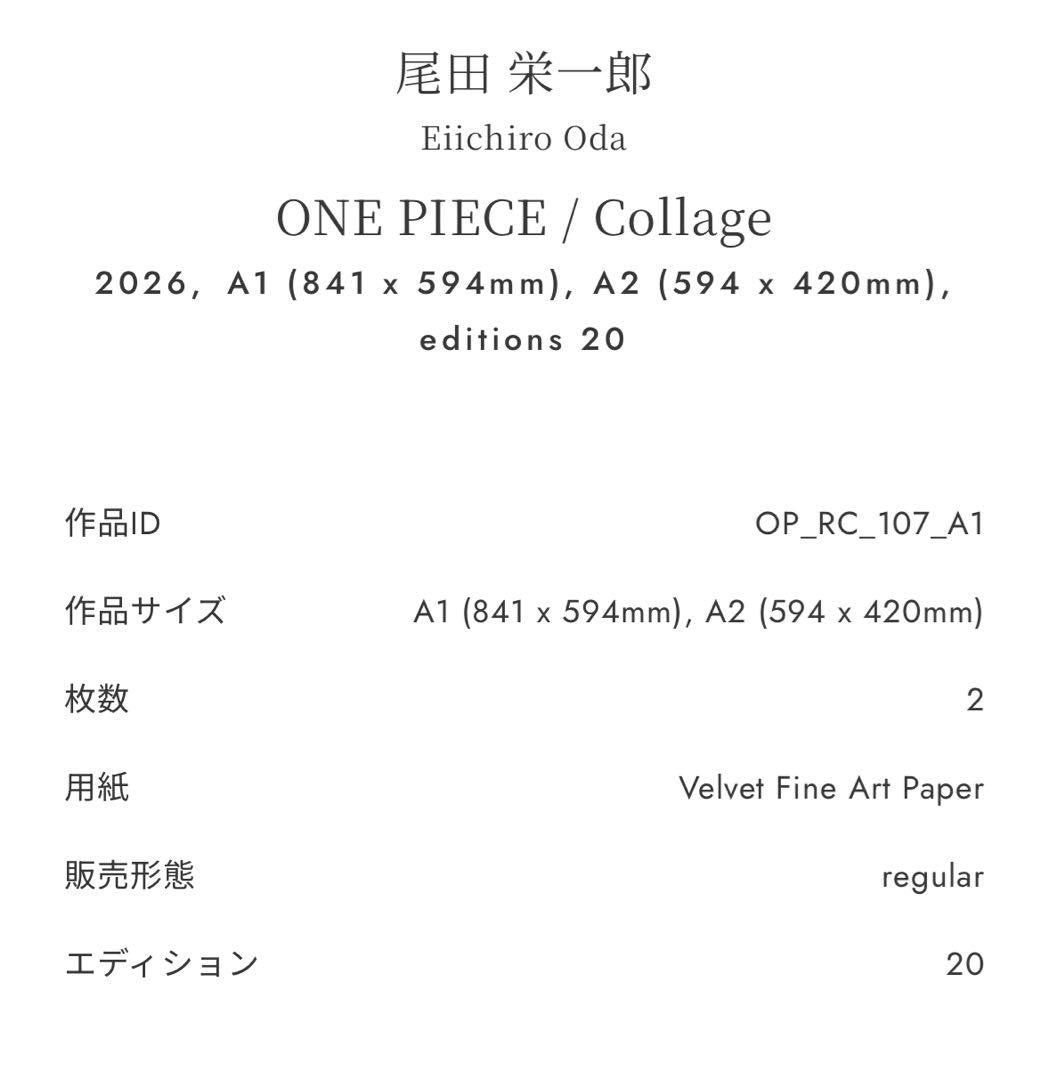 ONE PIECE Manga ART Print HERITAGE Collage A1 Limited 20 Eiichiro Oda3