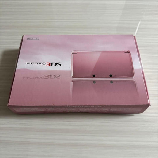 Nintendo 3DS Misty Pink Game Console Stylus Excellent with Charger and BOX USED0