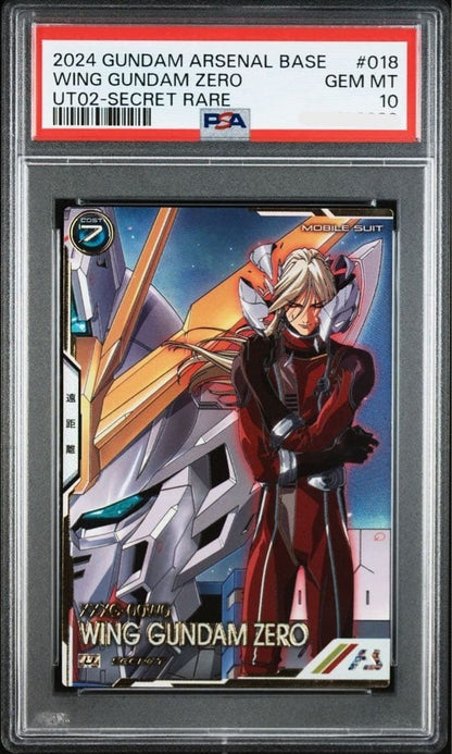 PSA 10 Wing Gundam Zero Secret Rare #018 2024 Gundam Arsenal Base Card1