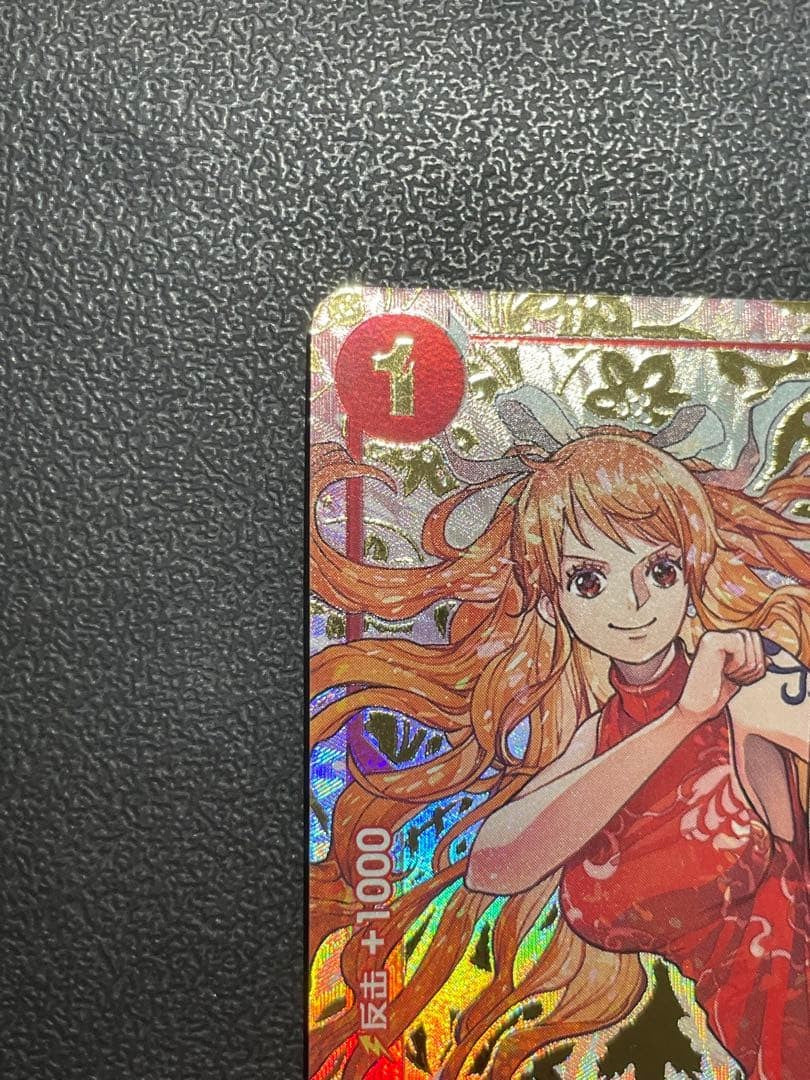 Nami 1st Anniversary Secret Rare One Piece TCG Chinese Card Parallel Holo SP NM3