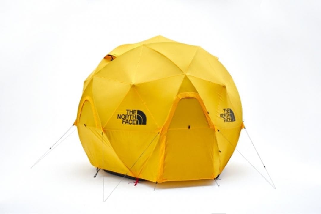 THE NORTH FACE Geodome 4 Tent Outdoor Camp Gear Saffron Yellow Color NV22311 NEW9
