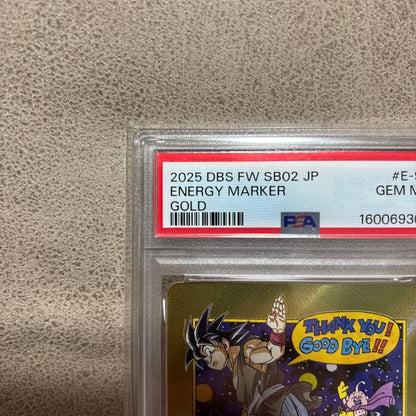 PSA 10 Dragon Ball Fusion World Energy Marker Vol.42 Gold E-90 Japanese Card2