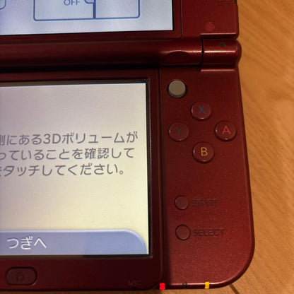 New Nintendo 3DS XL LL Metallic Red Console with box Charger USED4