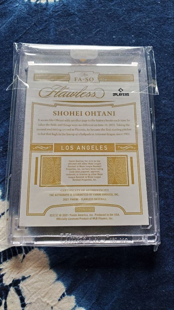 2021 Panini Flawless Shohei Ohtani On-Card Auto Red Parallel /10 Angels Mint2